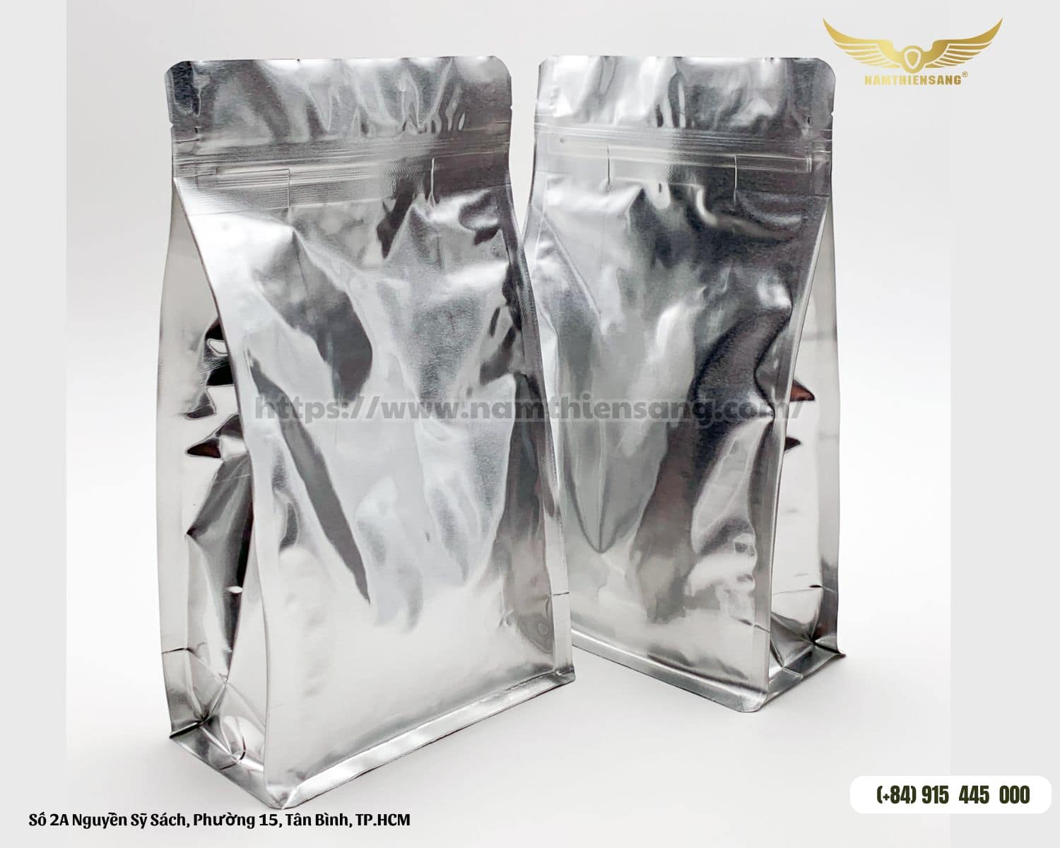 Túi Zip 8 Cạnh Đáy Vuông